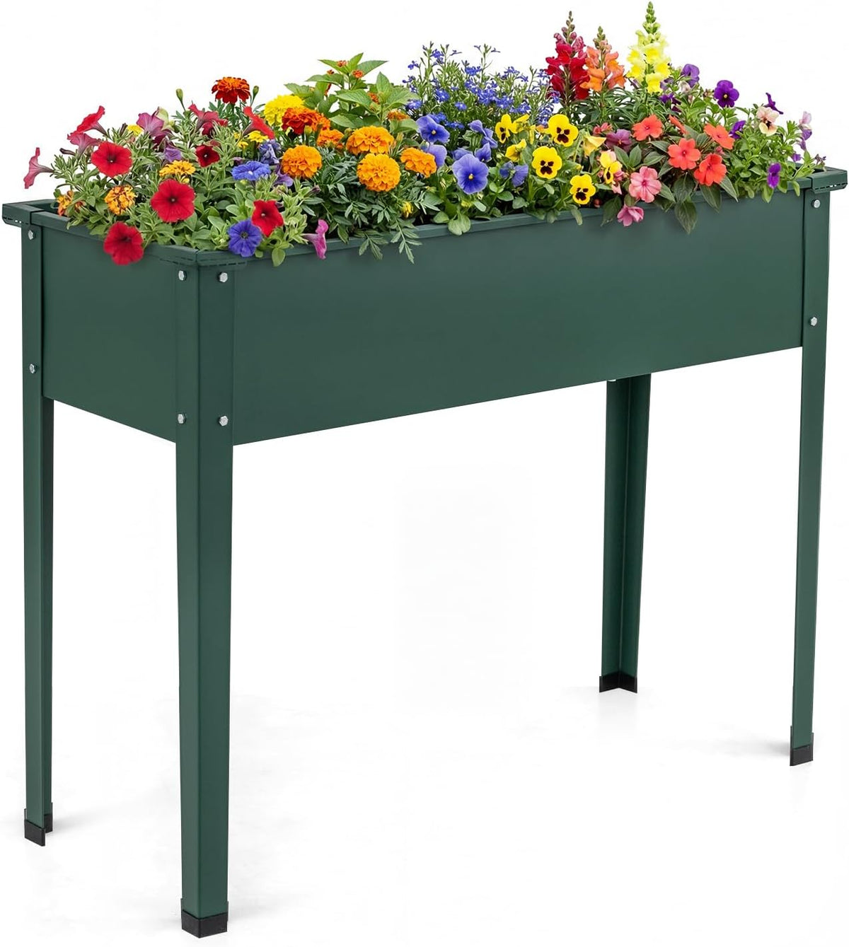 Lucktree Metal Raised Garden Bed with Legs(40”x16”x32”)