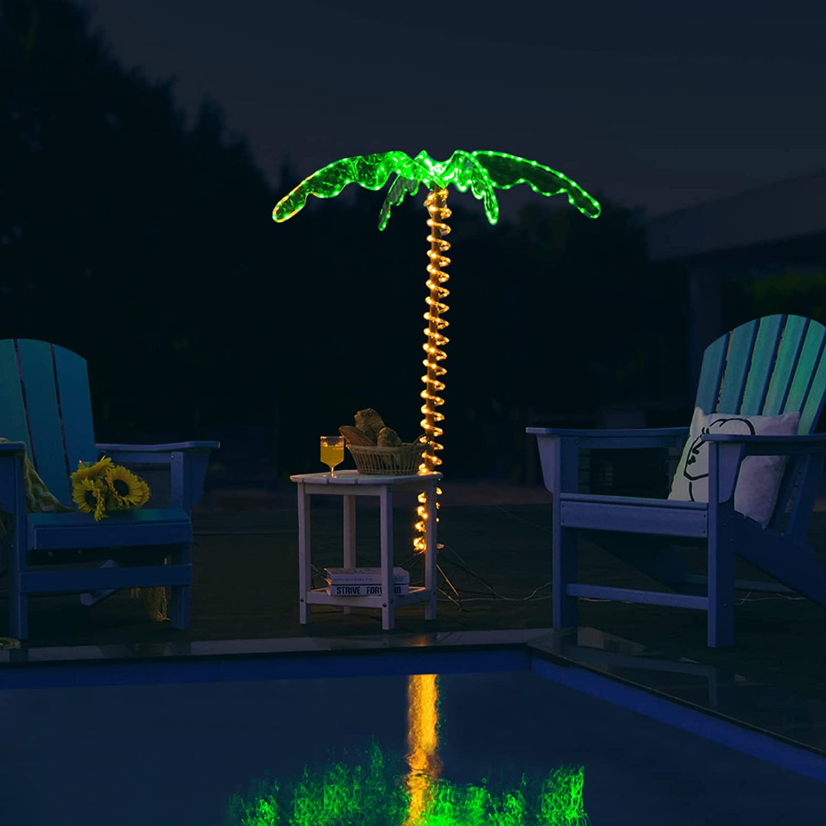Lighted Palm Trees for Outside Patio - LucktreeUS