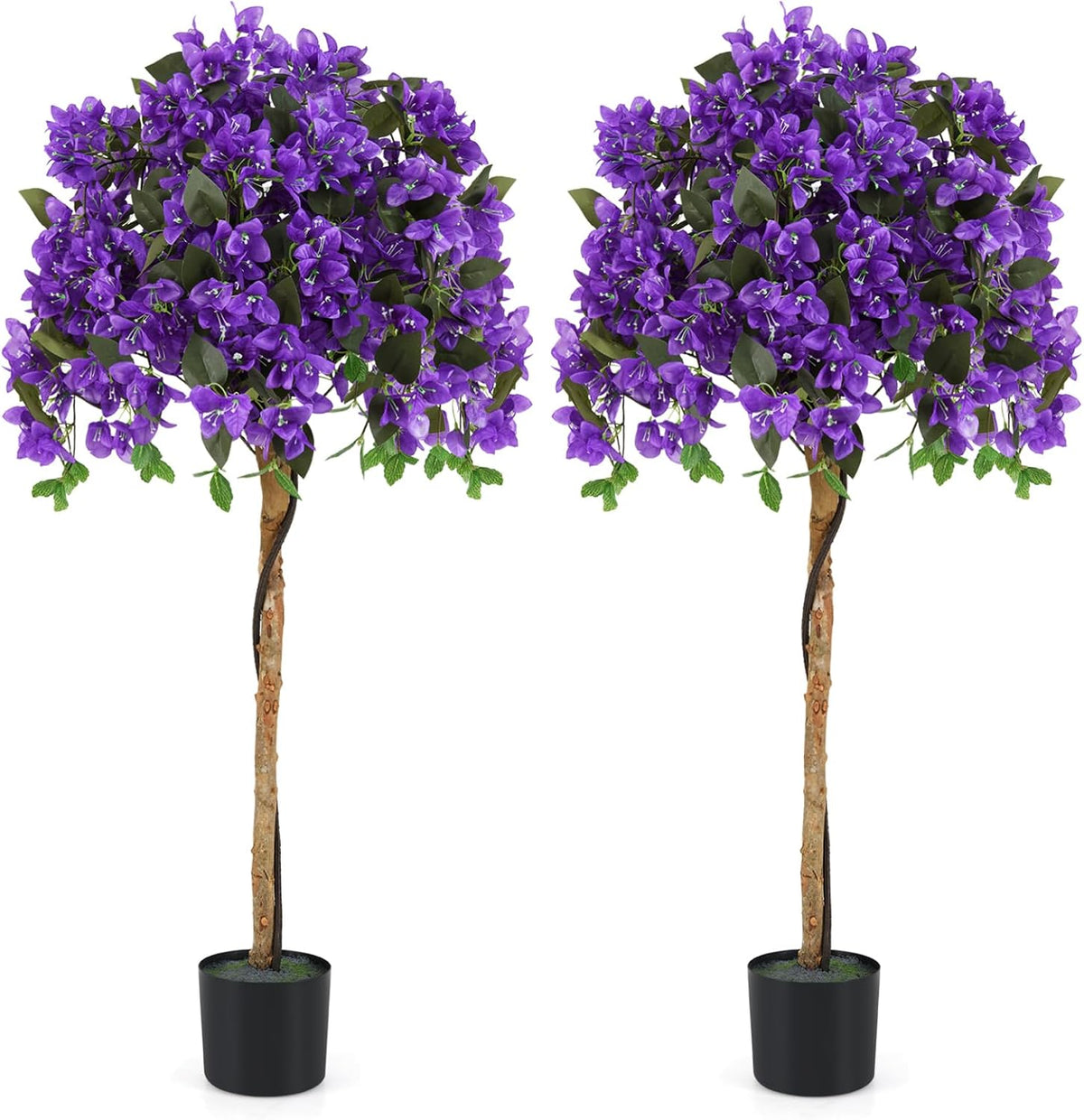 Lucktree 53” Bougainvillea Artificial Tree with 576 Flowers