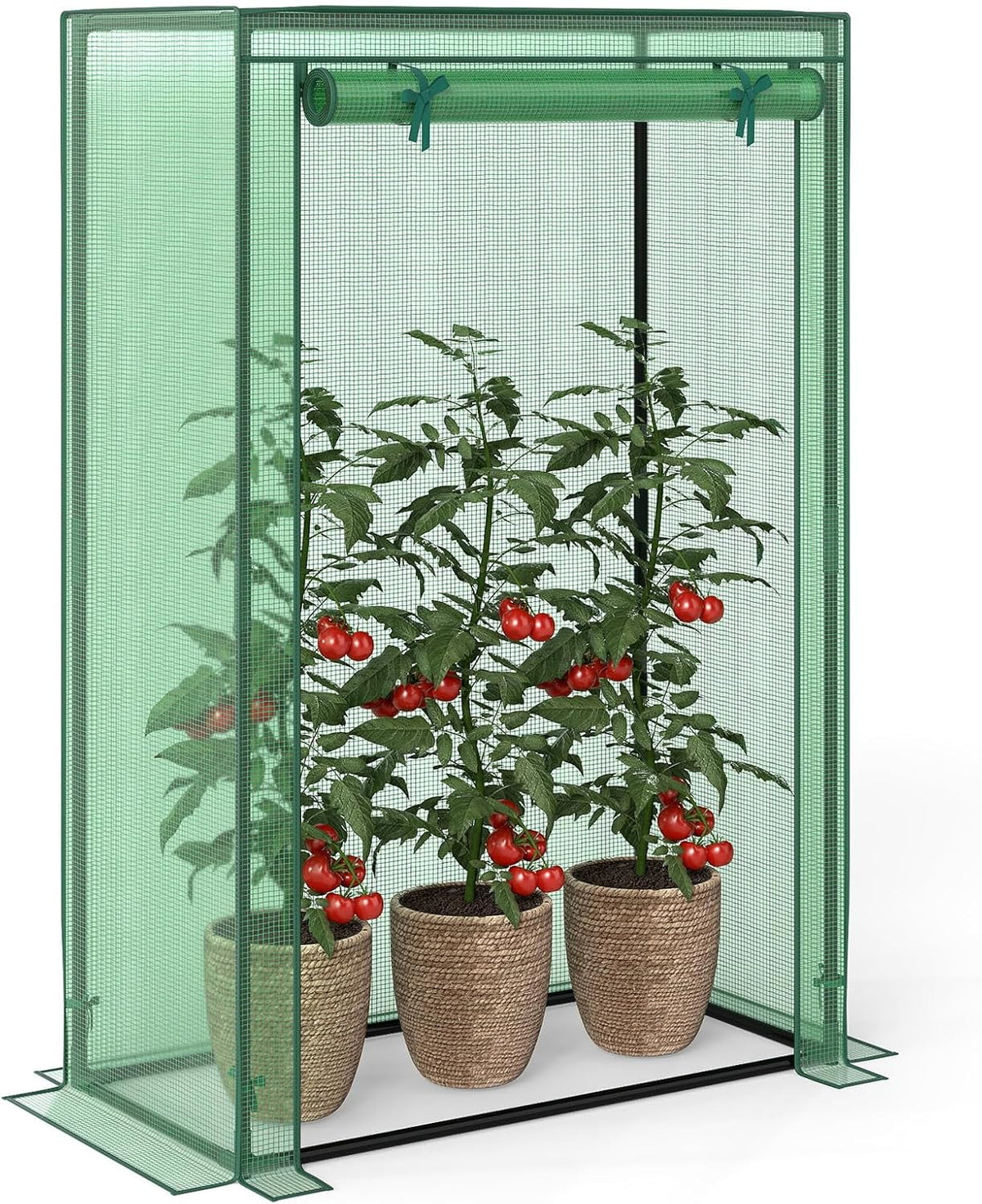 Lucktree Portable Mini Greenhouse with Roll-Up Zippered Door