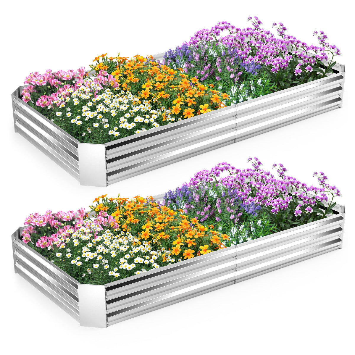 Lucktree Galvanized Raised Garden Bed