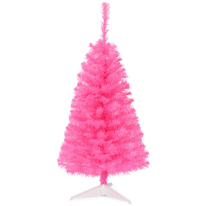 3FT Artificial Christmas Tree, Premium Mini Xmas Pine Tree with Stand Base Thicken Tips