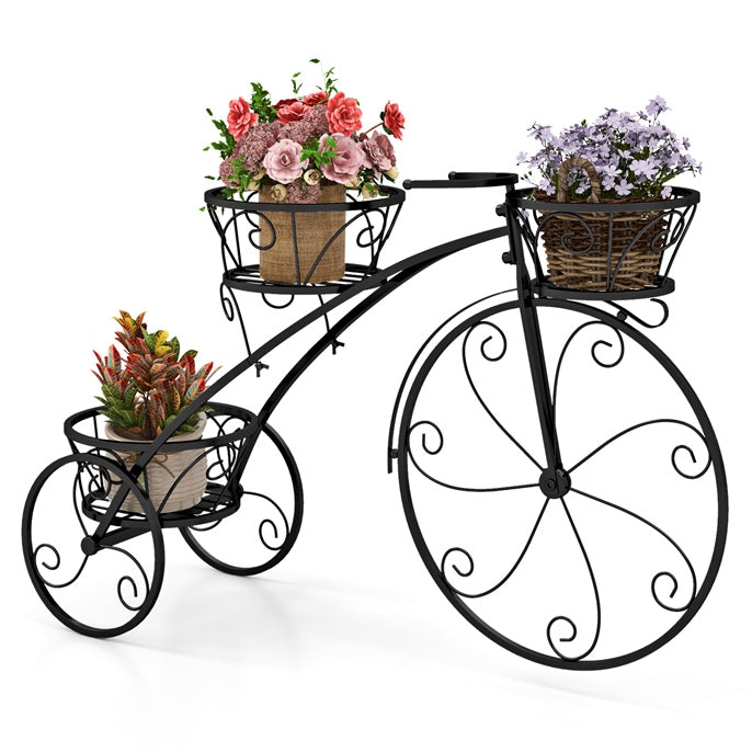 Lucktree Metal Bicycle Planter