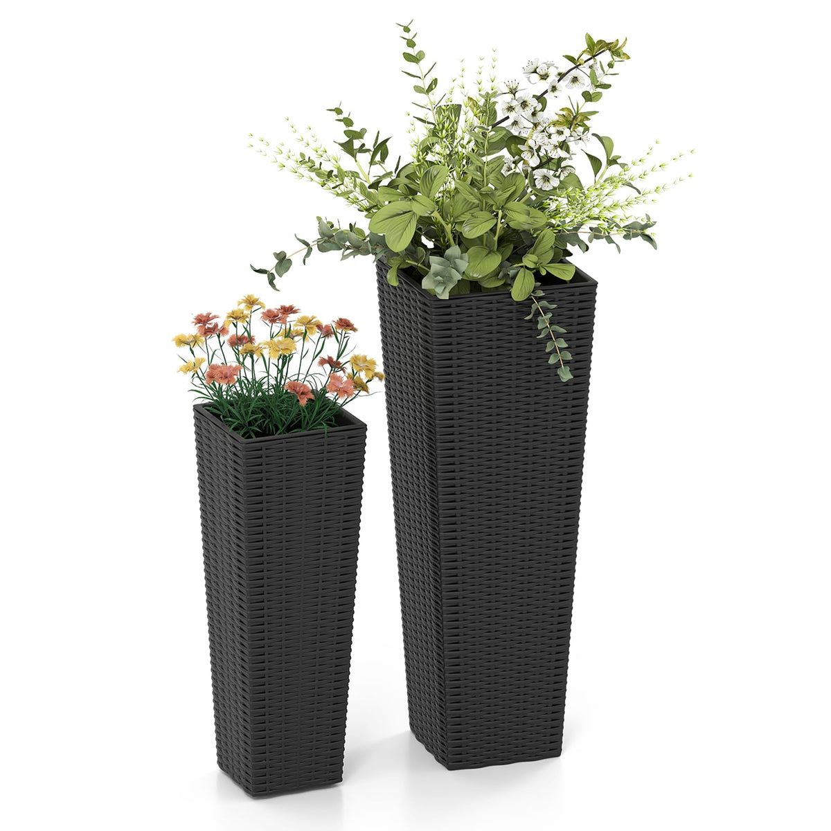 Lucktree Set of 2 Planters for Outdoor Plants