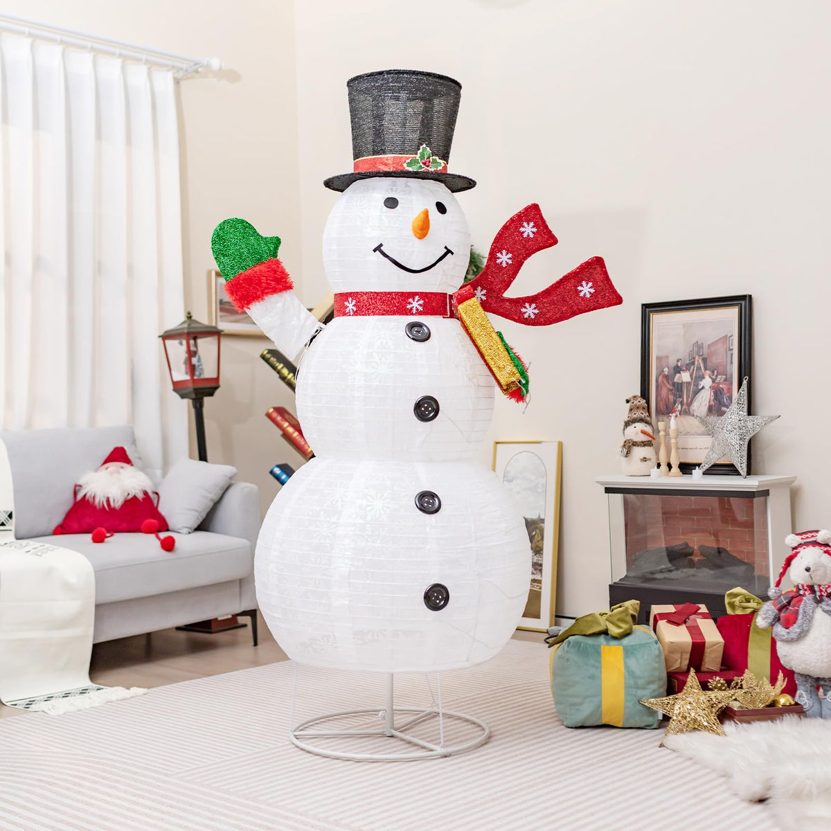Lucktree 6 FT Lighted Christmas Snowman