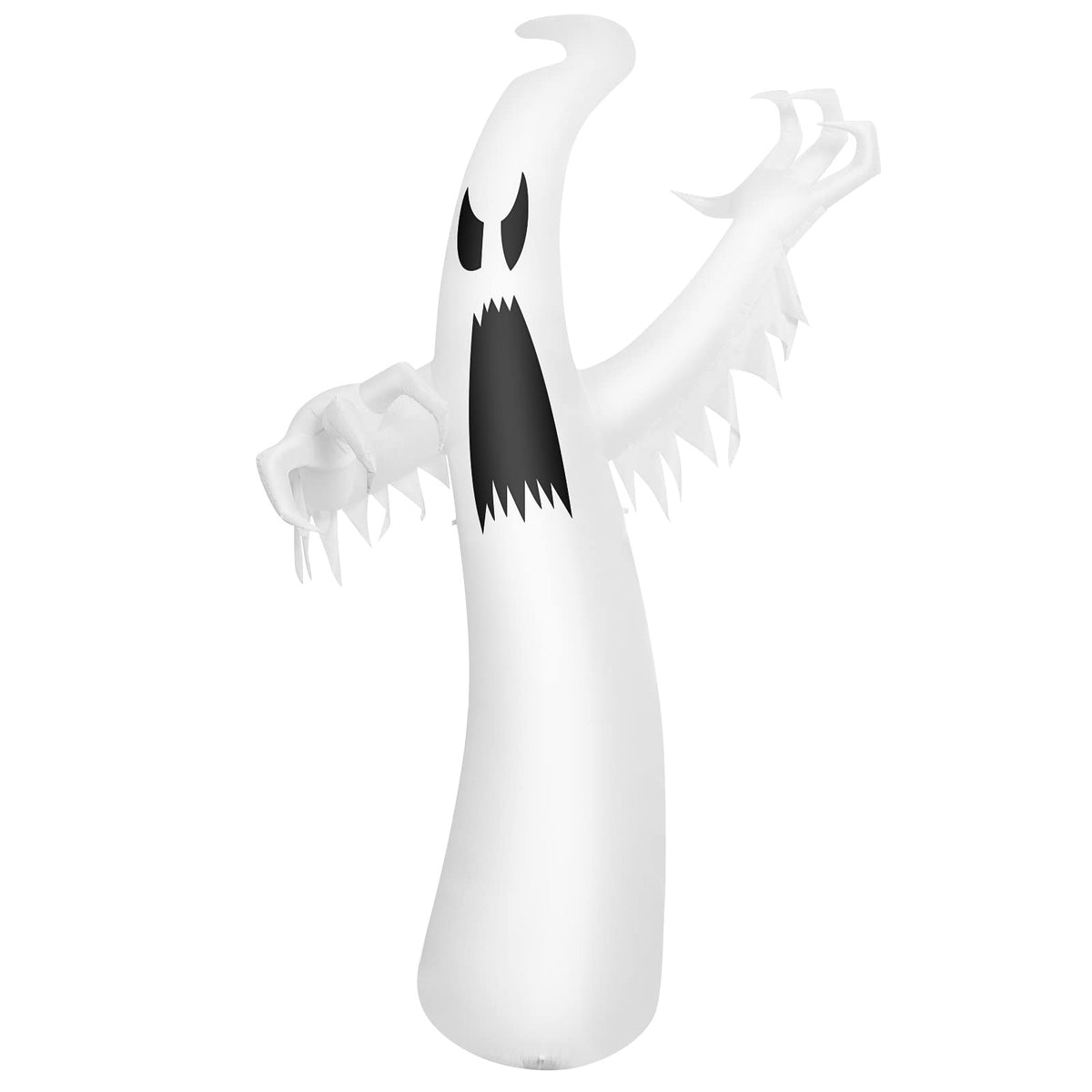 Lucktree 12 FT Halloween Inflatable Ghost, Quick Blow up Halloween Decoration, Giant Inflatable Specter with Bright LED Lights