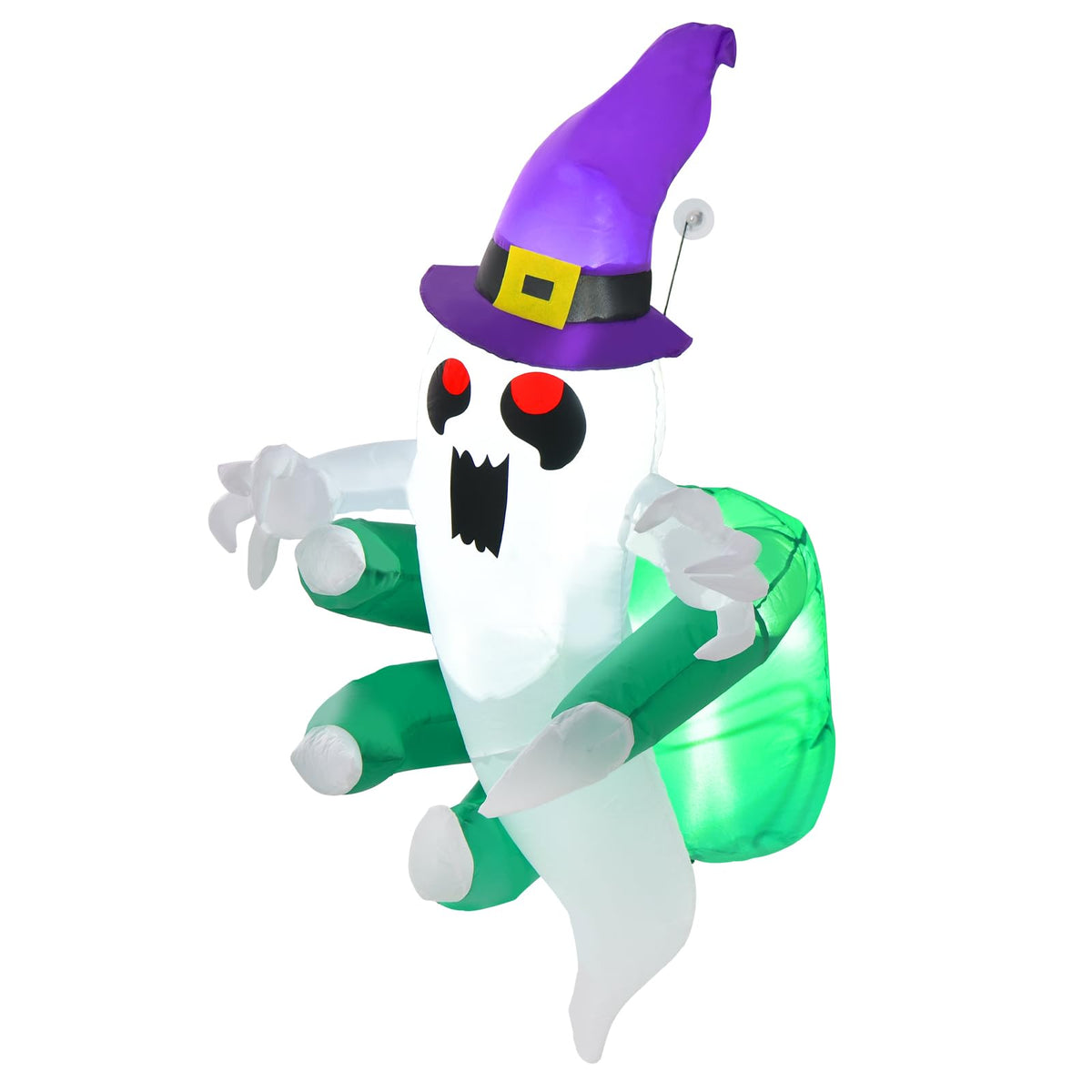 Lucktree 3.6 FT Halloween Inflatable Ghost Broke Out from Window