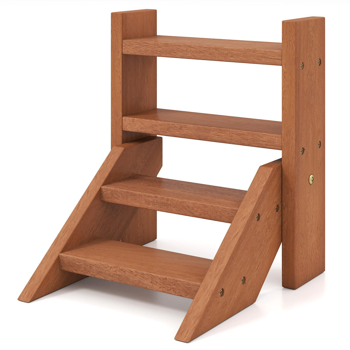 Lucktree Plant Stand for Desk 4-Tier Small Tabletop Ladder Shelf for Succulents