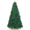 LuckTree Hinged Christmas Tree PVC Artificial Tree Home Holiday Décor w/Metal Stand (7.5 FT)