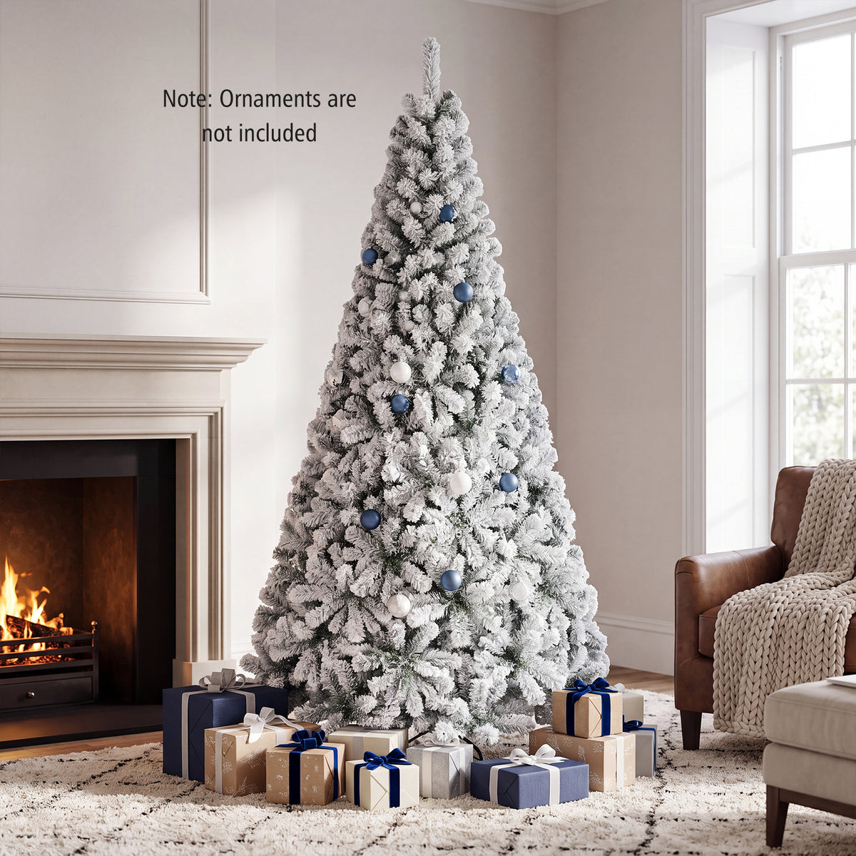7.5 FT Snow Flocked Artificial Christmas Tree