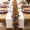 9FT Pre-lit Artificial Christmas Garland, Christmas Garland with 35 Warm White LED Lights