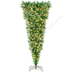 7.5 FT Pre-lit Upside Down Christmas Tree, Snow Flocked Artificial Xmas Tree with 1100 PVC Branch Tips