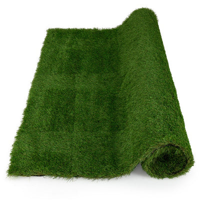 6x10 FT Artificial Grass Turf Rug, Thick Fake Lawn with Drainage Holes