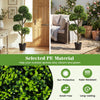 Lucktree 46" Artificial Boxwood Topiary Tree with 5 Ball-Shaped Topiaries