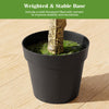 Lucktree 46" Artificial Boxwood Topiary Tree with 5 Ball-Shaped Topiaries