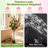 Lucktree 50.5" Artificial Camellia Tree with 27 Camellia Blossoms | Realistic Fake Potted Floral Tree
