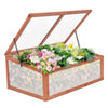 Garden Portable Wooden Green House Cold Frame (39.3" X 24.8" X 15.1")