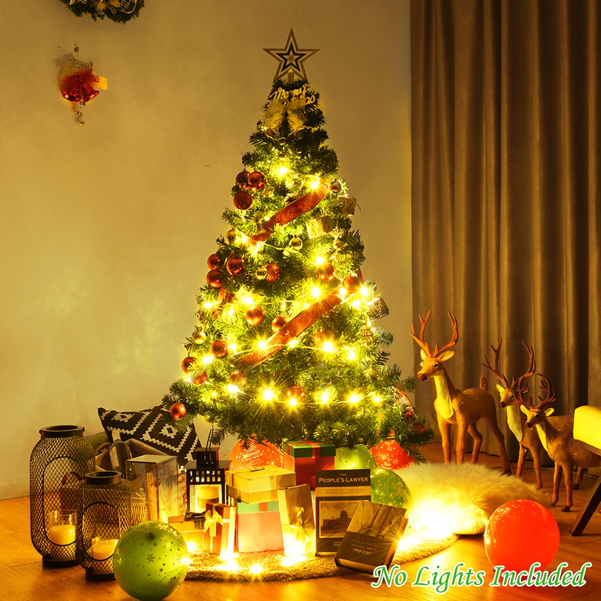 Artificial Christmas Tree with Solid Metal Stand - LucktreeUS