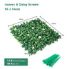 Lucktree 12PCS 20x20inch Artificial Boxwood Panels Garden Privacy Fence Screen