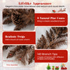 9FT Pre-lit Artificial Christmas Garland, Christmas Garland with 35 Warm White LED Lights