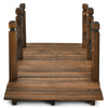 Lucktree 5 ft Wooden Garden Bridge
