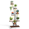 Lucktree Plant Stand Indoor  8-Tier 62" Tall Corner Metal Plant Shelf for Multiple Plants