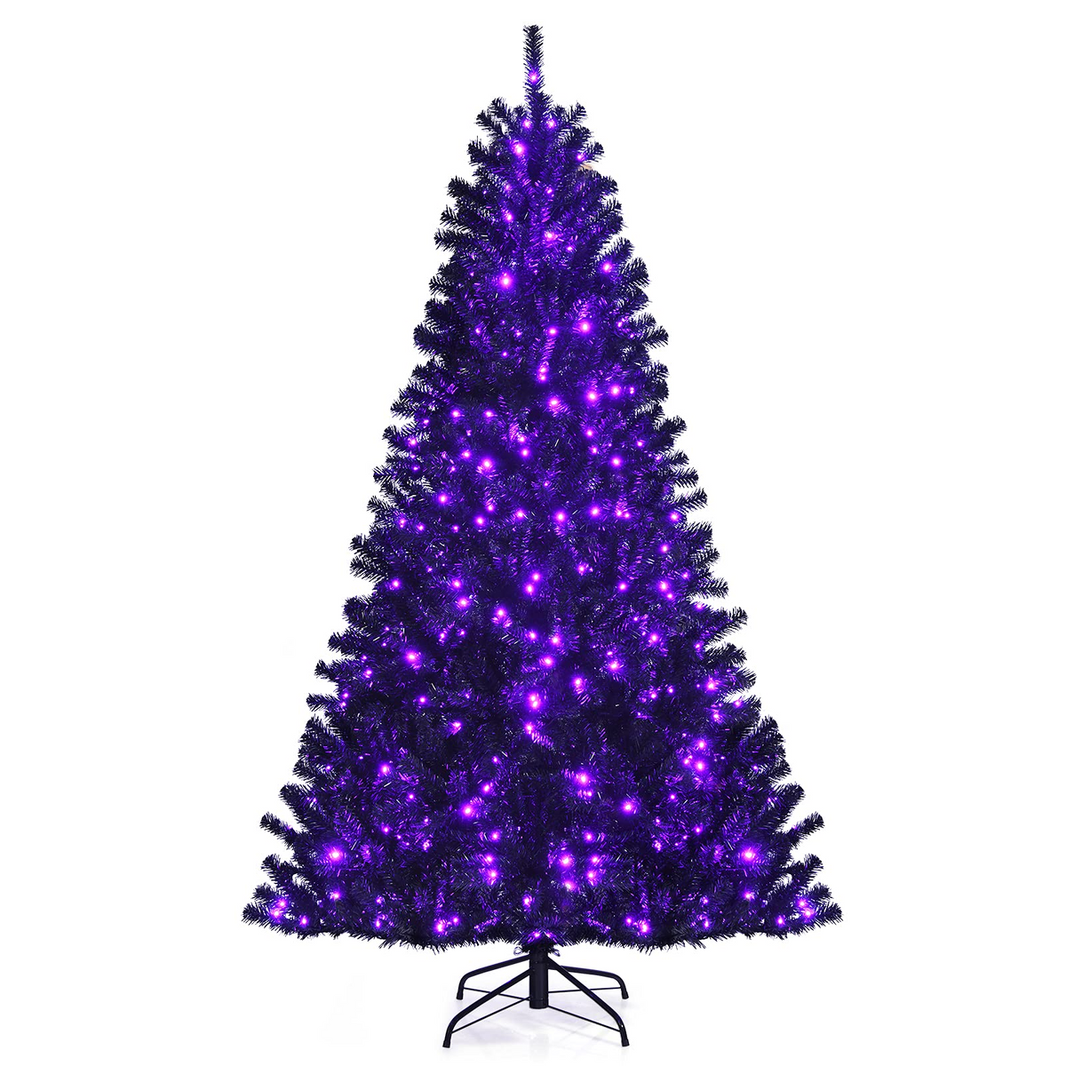 Lucktree Halloween Tree, Hinged Artificial Christmas Tree Metal Stand, Perfect Halloween Decoration for Holiday Festival Parties - LucktreeUS