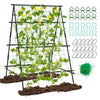 Garden Trellis for Climbing Vines, Outdoor Tomato & Cumber Trellis with A-Frame Support