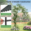 Metal Garden Arch, Rose Garden Arbor for Various Climbing Plant, Outdoor Lawn Backyard