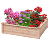 Lucktree Raised Garden Bed, 40''Lx40''Wx12''H