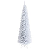 5FT / 6FT / 7FT Pencil Christmas Tree, Artificial Slim White Christmas Tree - LucktreeUS