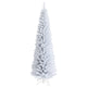 5FT / 6FT / 7FT Pencil Christmas Tree, Artificial Slim White Christmas Tree - LucktreeUS