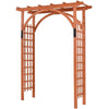 Lucktree 85in Wood Arbor Wedding Arch Garden Trellis Pergola Arbor
