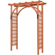 Lucktree 85in Wood Arbor Wedding Arch Garden Trellis Pergola Arbor