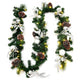 9FT Pre-lit Christmas Garland, with 50 LED Lights - LucktreeUS