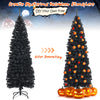 6ft Blue Pencil Christmas Tree, Artificial Slim Tree - LucktreeUS