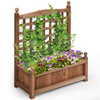Wood Free Standing Plant Raised Bed