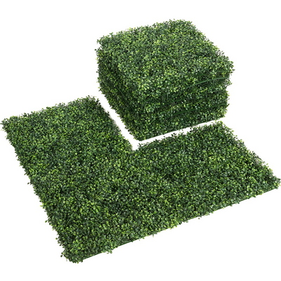 Lucktree 12PCS 20x20inch Artificial Boxwood Panels Garden Privacy Fence Screen