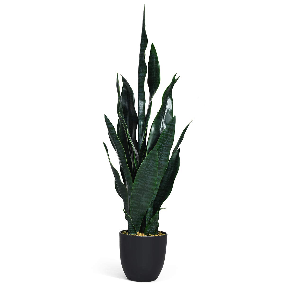 Artificial Snake Plant, 36" Fake Sansevieria - LucktreeUS