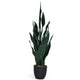 Artificial Snake Plant, 36" Fake Sansevieria - LucktreeUS