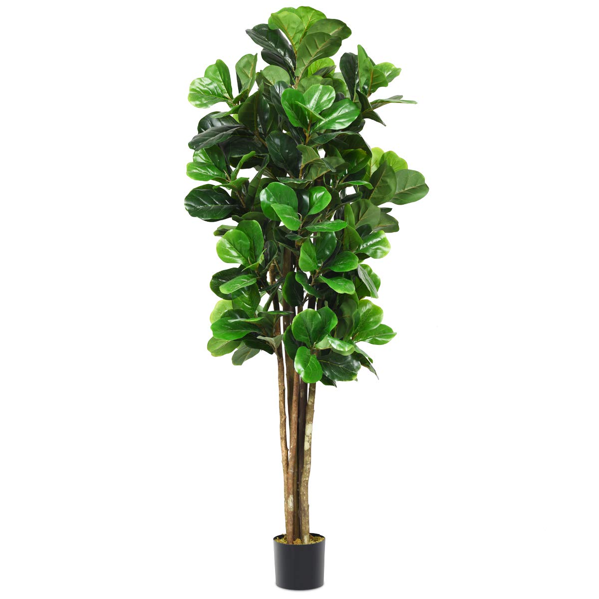 Lucktree Fake Fiddle Leaf Fig Tree Artificial Greenery Plants - LucktreeUS