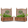 Wood Free Standing Plant Raised Bed