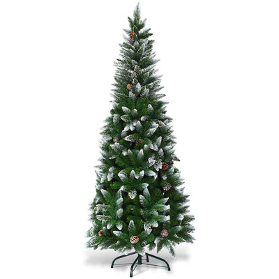 5ft, 6FT 7.5FT Artificial Pencil Christmas Tree - LucktreeUS