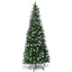 5ft, 6FT 7.5FT Artificial Pencil Christmas Tree - LucktreeUS