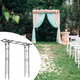 Lucktree Metal Garden Arch, Wedding Arbor for Ceremony, Pergola Arbor Garden Trellis for Various Climbing Plant