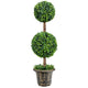 3 Ft /4 Ft Artificial Boxwood Topiary Tree, Fake Greenery Plants Ball Tree - LucktreeUS
