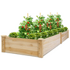 Raised Garden Bed Wood Planter Box, ( 97" x 25" x 10" )