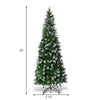 5ft, 6FT 7.5FT Artificial Pencil Christmas Tree - LucktreeUS