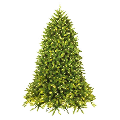 5ft Prelit Christmas Tree, Premium Hinged Artificial Fir Tree - LucktreeUS