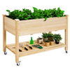 Raised Garden Bed on Wheels, 47.5" L X 23.5" W X 33" H